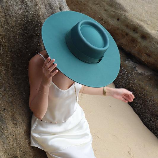 CLASSIC EUCALYPTUS OMBRÉ WIDE BRIM