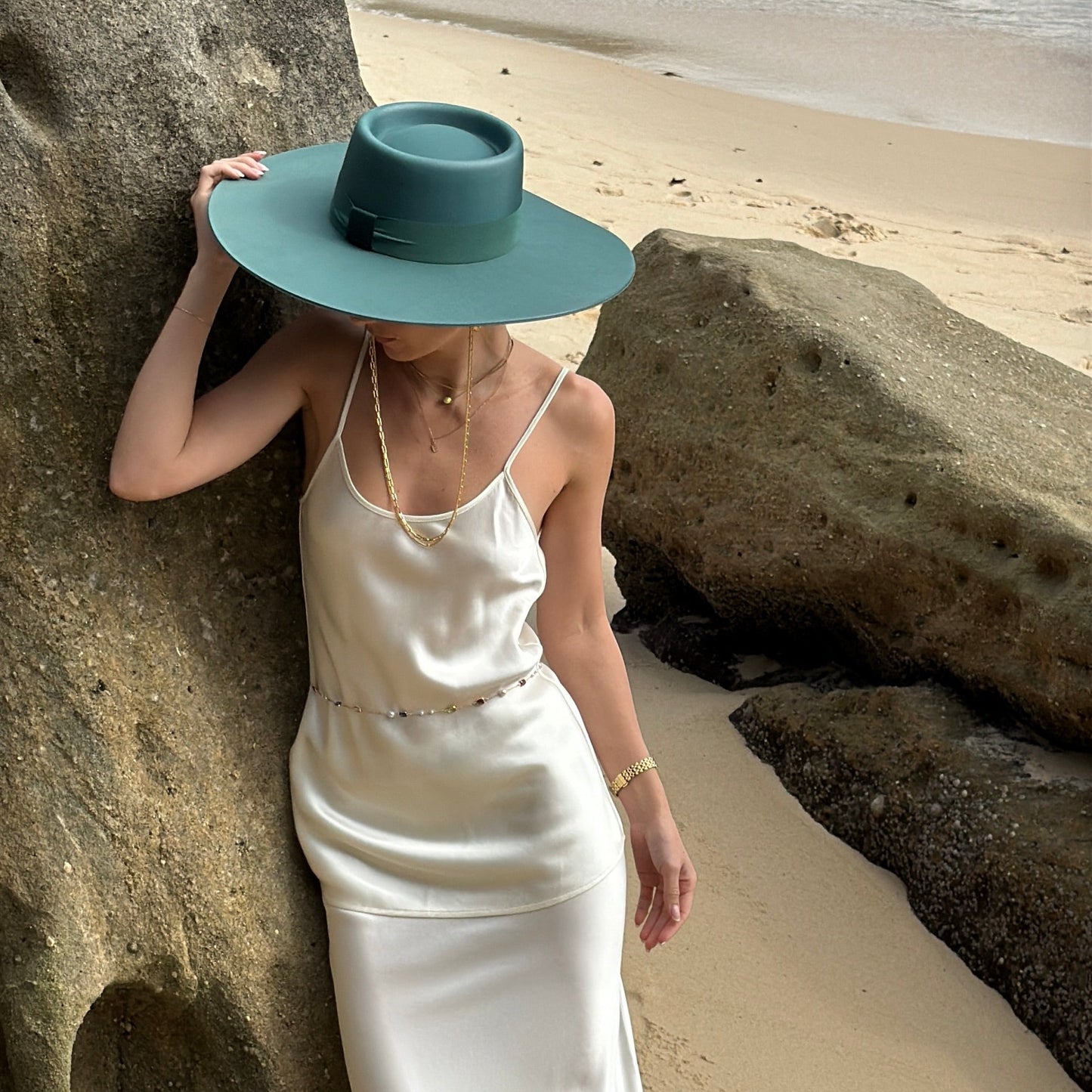 CLASSIC EUCALYPTUS OMBRÉ WIDE BRIM